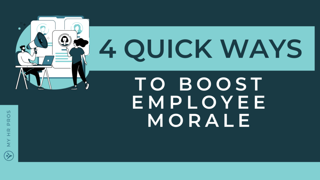 4 quick ways to boost employee morale
